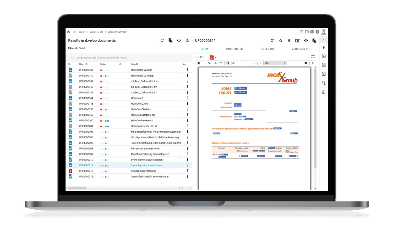 dox42 App for d.velop documents